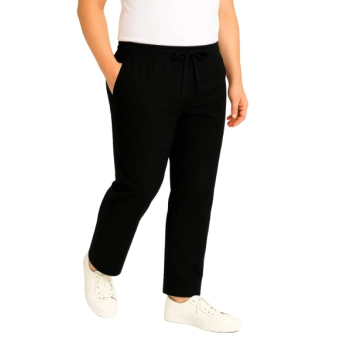 Spodnie z trokiem bawełna 100% czarne roz. M